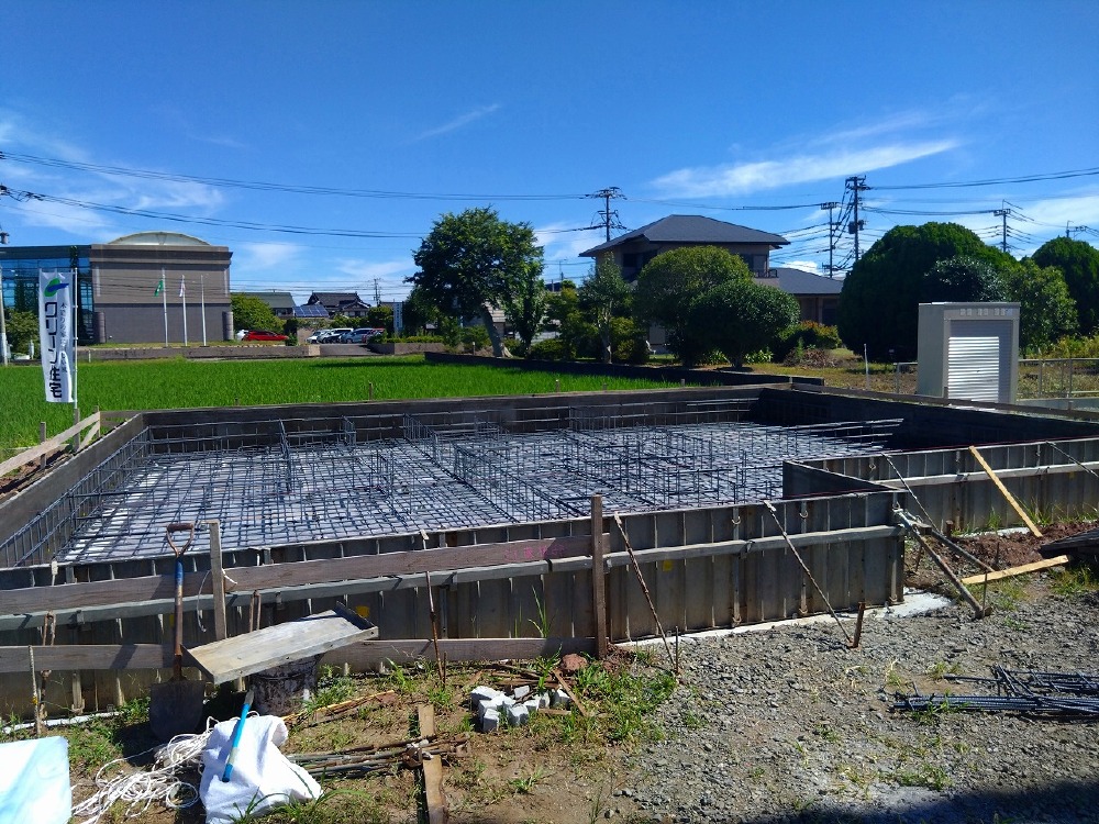 湿気対策の次は、家の骨組み「配筋工事」へ！