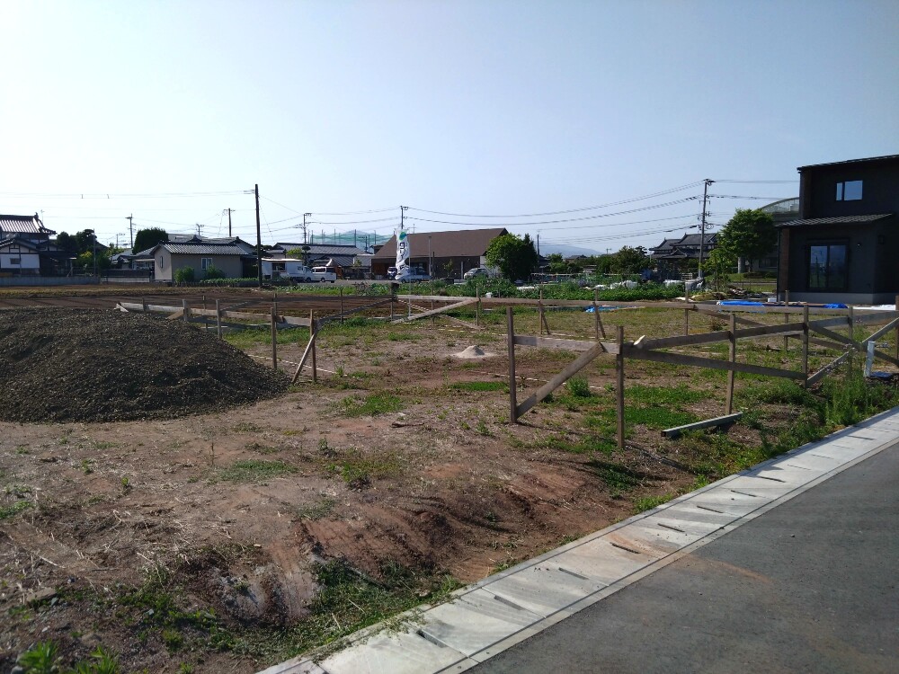 家づくりの第一歩、「遣り方」が完了しました！